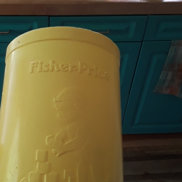 🎍Vintage Yellow Fisher Price 1024 Bucket - Picture 2 of 12